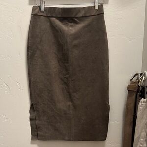 Aritzia Wilfred Free Olive Pencil Skirt
